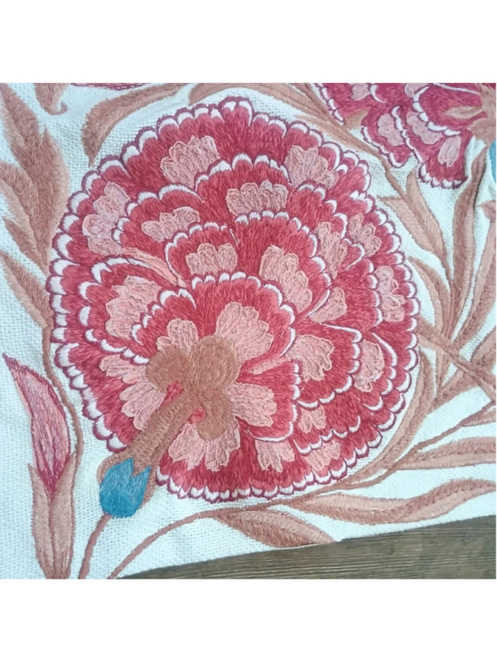 Set Of Frontgate Alize Decor Pillow Covers Floral Applique 20
